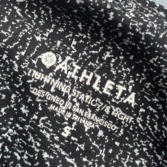 Athleta Lightning Static 7/8 Tight in Black High Waisted Small - Picture 8 of 9